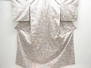 霞に花模様織り出し本場大島紬着物